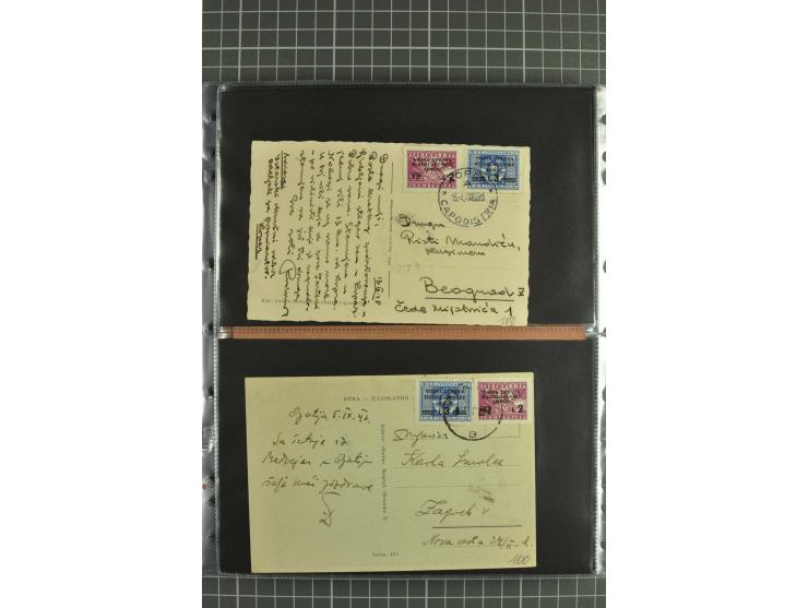 1945/54, Partie Briefe und Karten, dabei Reco, Zensur, etwas Jugoslawien Lokalausgaben etc.