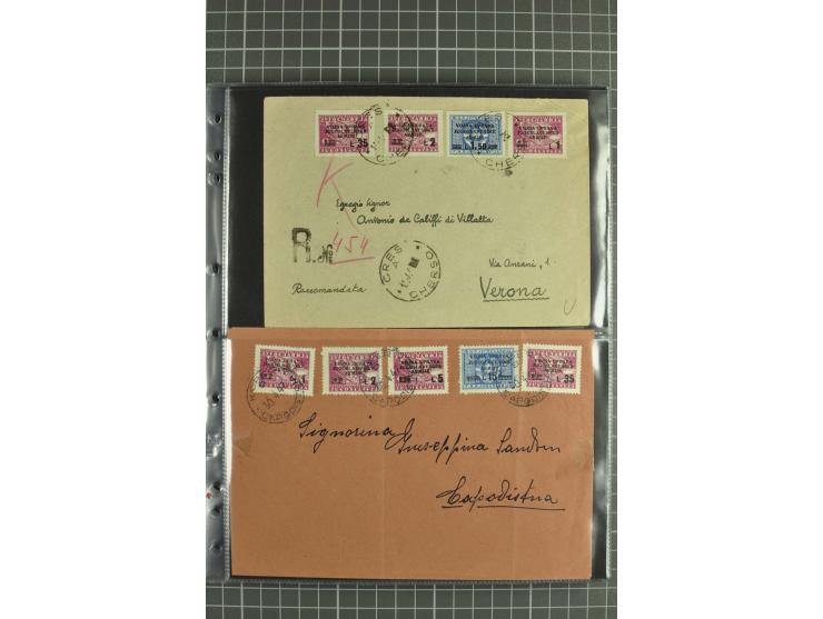 1945/54, Partie Briefe und Karten, dabei Reco, Zensur, etwas Jugoslawien Lokalausgaben etc.