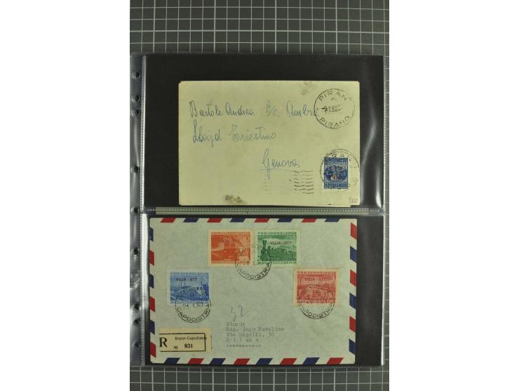 1945/54, Partie Briefe und Karten, dabei Reco, Zensur, etwas Jugoslawien Lokalausgaben etc.