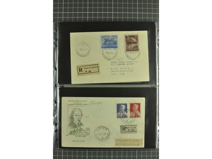 1945/54, Partie Briefe und Karten, dabei Reco, Zensur, etwas Jugoslawien Lokalausgaben etc.