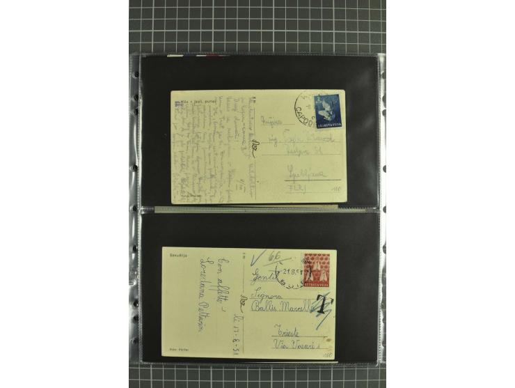 1945/54, Partie Briefe und Karten, dabei Reco, Zensur, etwas Jugoslawien Lokalausgaben etc.