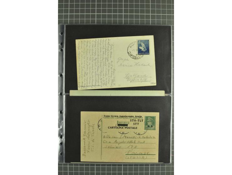 1945/54, Partie Briefe und Karten, dabei Reco, Zensur, etwas Jugoslawien Lokalausgaben etc.