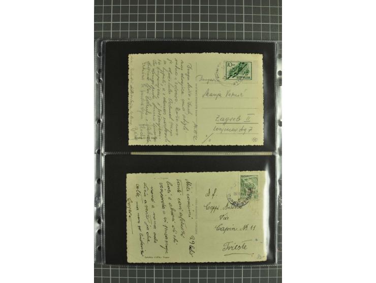 1945/54, Partie Briefe und Karten, dabei Reco, Zensur, etwas Jugoslawien Lokalausgaben etc.