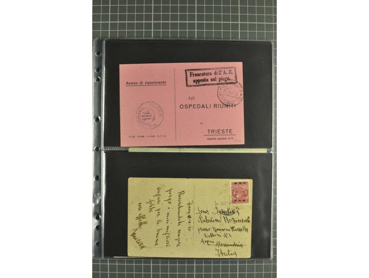 1945/54, Partie Briefe und Karten, dabei Reco, Zensur, etwas Jugoslawien Lokalausgaben etc.