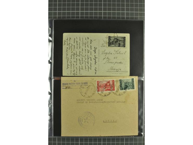 1945/54, Partie Briefe und Karten, dabei Reco, Zensur, etwas Jugoslawien Lokalausgaben etc.