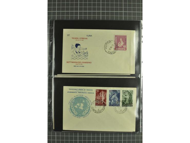 1945/54, Partie Briefe und Karten, dabei Reco, Zensur, etwas Jugoslawien Lokalausgaben etc.