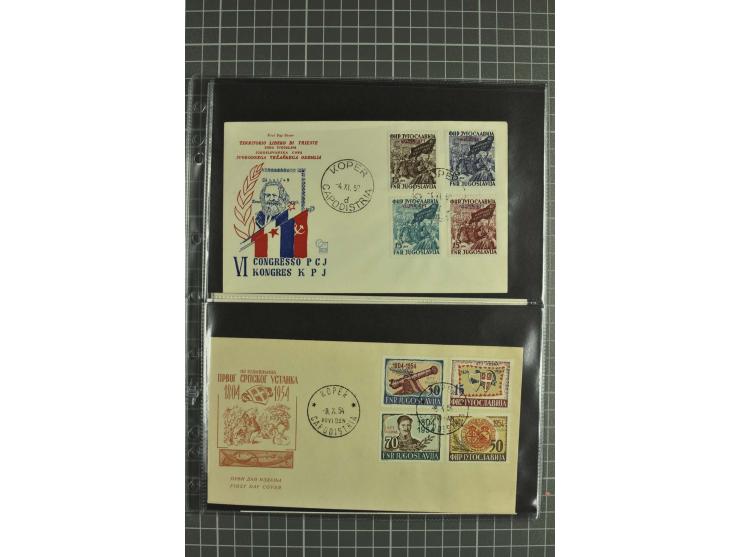 1945/54, Partie Briefe und Karten, dabei Reco, Zensur, etwas Jugoslawien Lokalausgaben etc.