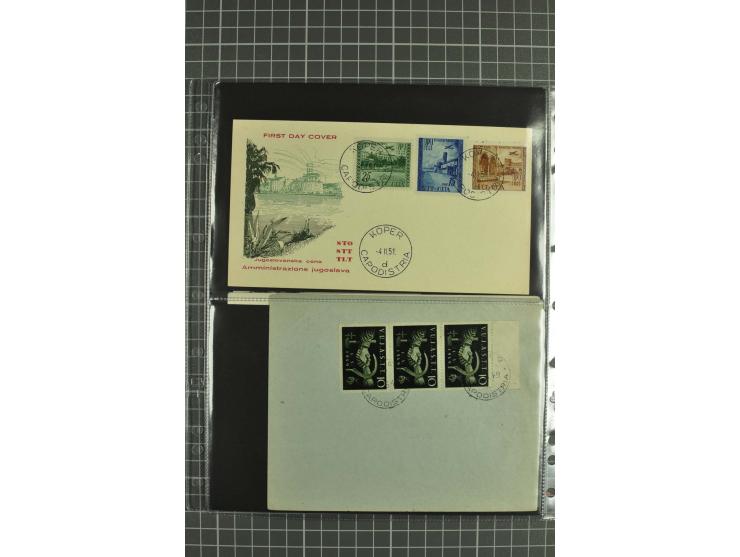 1945/54, Partie Briefe und Karten, dabei Reco, Zensur, etwas Jugoslawien Lokalausgaben etc.
