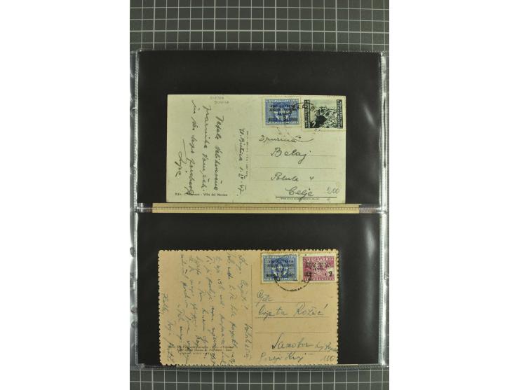 1945/54, Partie Briefe und Karten, dabei Reco, Zensur, etwas Jugoslawien Lokalausgaben etc.