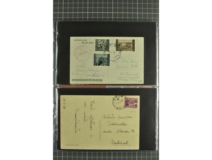 1945/54, Partie Briefe und Karten, dabei Reco, Zensur, etwas Jugoslawien Lokalausgaben etc.