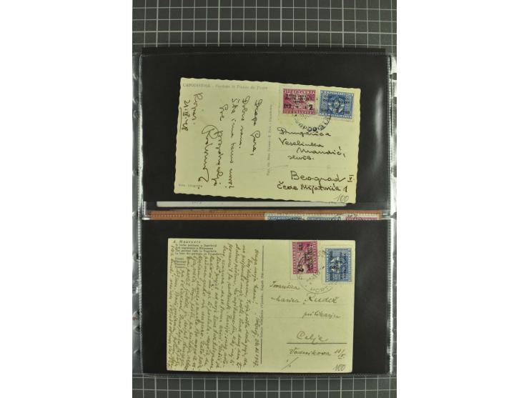 1945/54, Partie Briefe und Karten, dabei Reco, Zensur, etwas Jugoslawien Lokalausgaben etc.