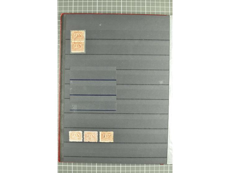 1866/1957 (ca.), ungebrauchter und gestempelter umfangreicher Bestand mit tausenden von Marken incl. Dienst und Porto im Kart