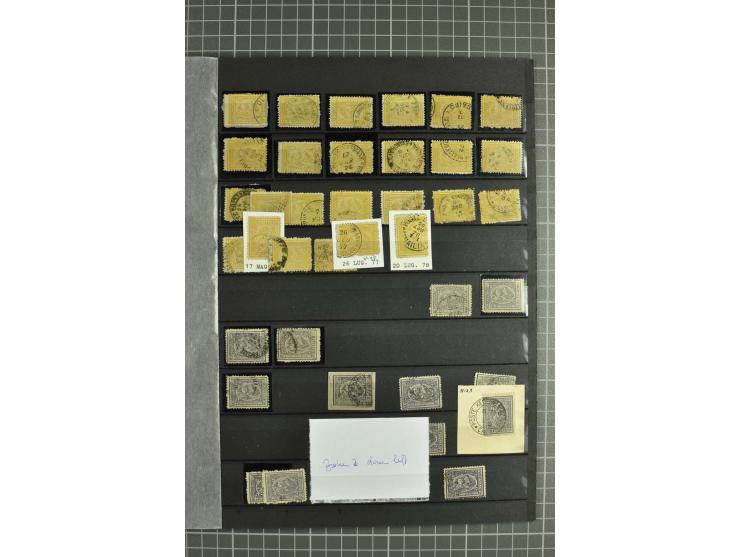 1866/1957 (ca.), ungebrauchter und gestempelter umfangreicher Bestand mit tausenden von Marken incl. Dienst und Porto im Kart