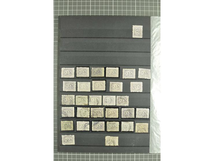 1866/1957 (ca.), ungebrauchter und gestempelter umfangreicher Bestand mit tausenden von Marken incl. Dienst und Porto im Kart