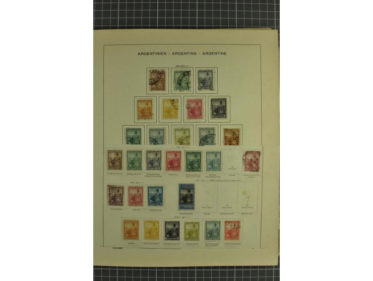 1858/1960 (ca.), kleine Sammlung inklusive Staaten, dabei 29 Werte Corrientes