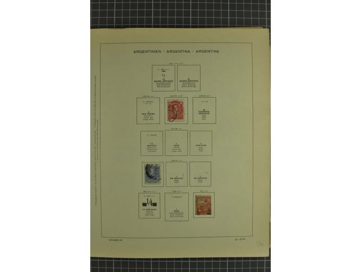 1858/1960 (ca.), kleine Sammlung inklusive Staaten, dabei 29 Werte Corrientes