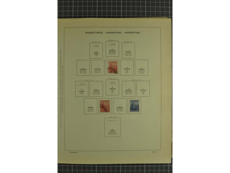 1858/1960 (ca.), kleine Sammlung inklusive Staaten, dabei 29 Werte Corrientes