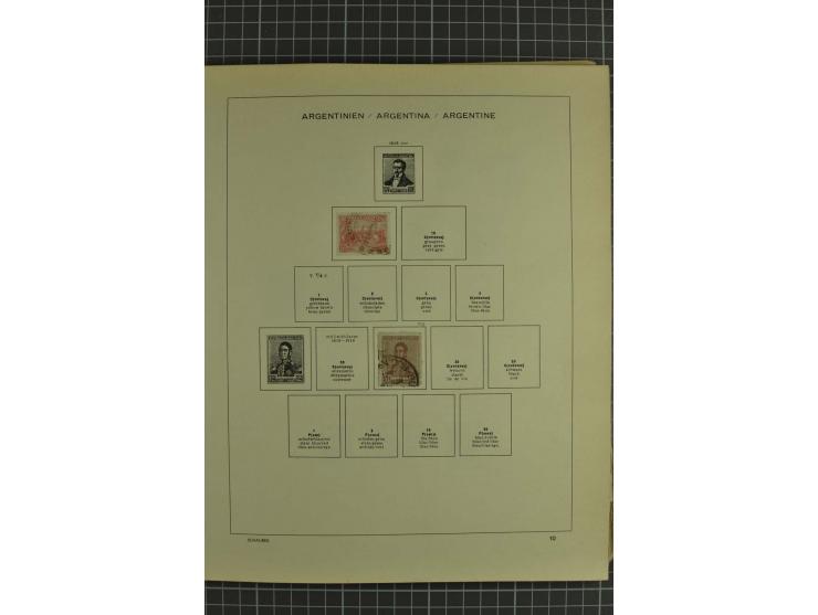 1858/1960 (ca.), kleine Sammlung inklusive Staaten, dabei 29 Werte Corrientes