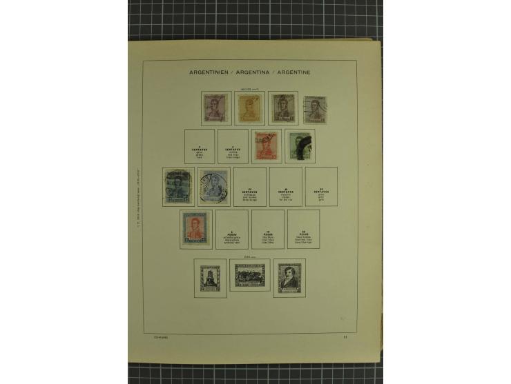 1858/1960 (ca.), kleine Sammlung inklusive Staaten, dabei 29 Werte Corrientes
