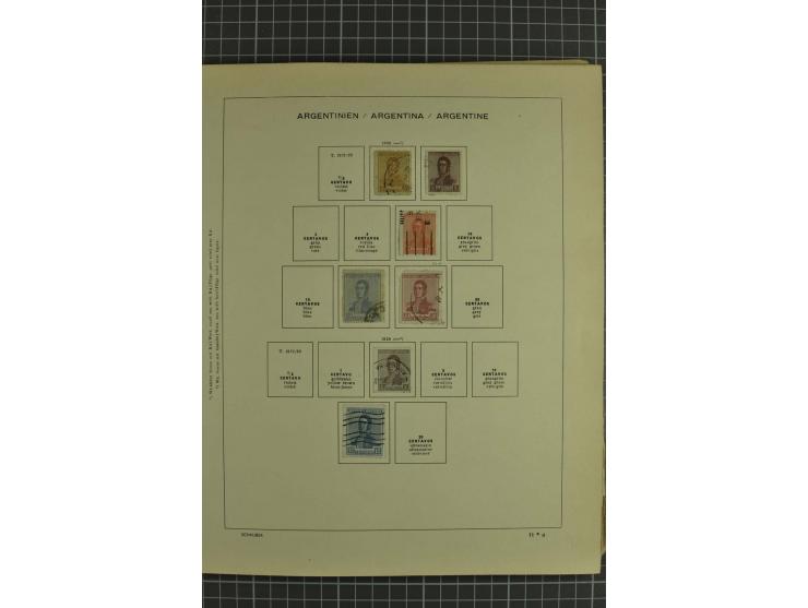 1858/1960 (ca.), kleine Sammlung inklusive Staaten, dabei 29 Werte Corrientes