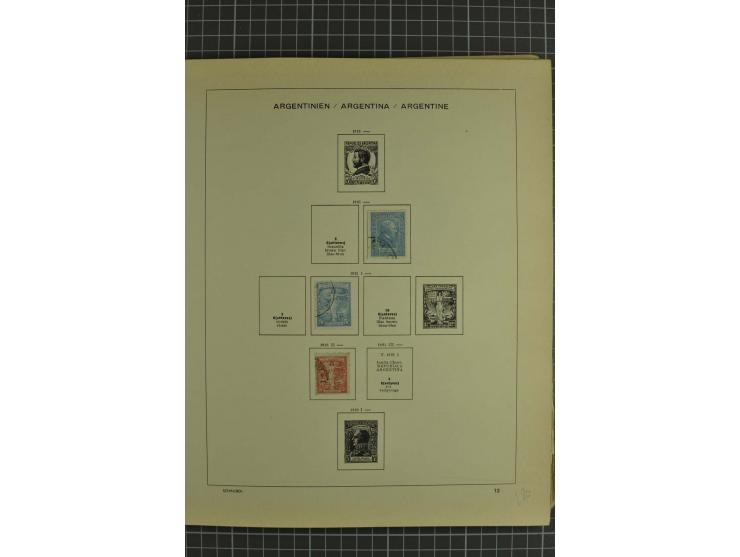 1858/1960 (ca.), kleine Sammlung inklusive Staaten, dabei 29 Werte Corrientes