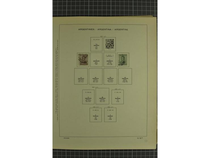 1858/1960 (ca.), kleine Sammlung inklusive Staaten, dabei 29 Werte Corrientes