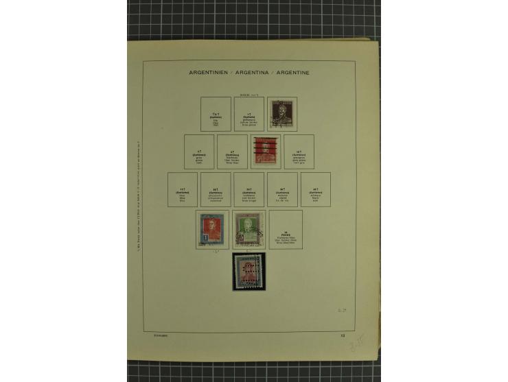 1858/1960 (ca.), kleine Sammlung inklusive Staaten, dabei 29 Werte Corrientes