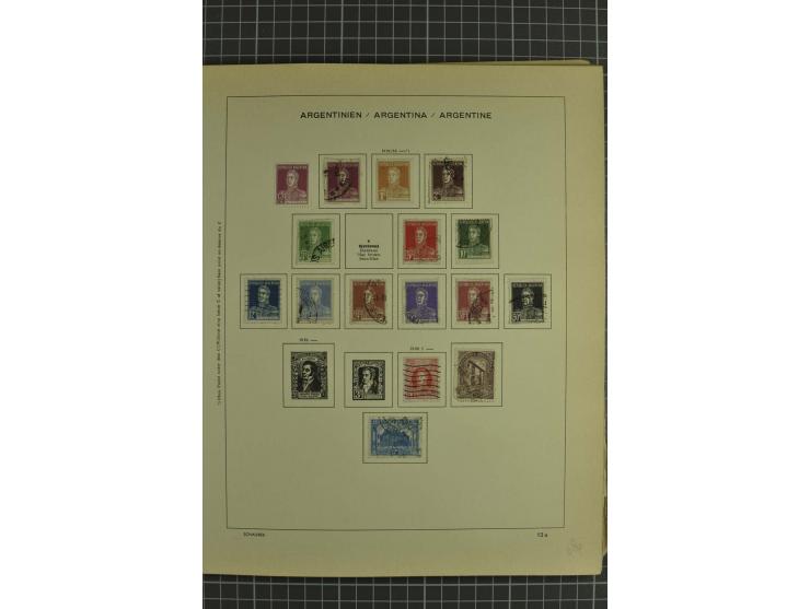 1858/1960 (ca.), kleine Sammlung inklusive Staaten, dabei 29 Werte Corrientes
