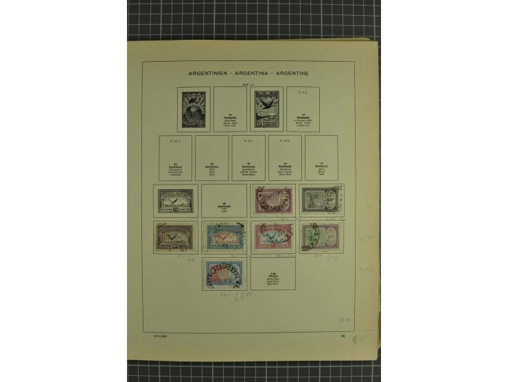 1858/1960 (ca.), kleine Sammlung inklusive Staaten, dabei 29 Werte Corrientes