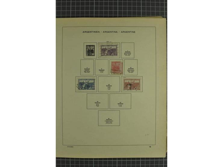 1858/1960 (ca.), kleine Sammlung inklusive Staaten, dabei 29 Werte Corrientes