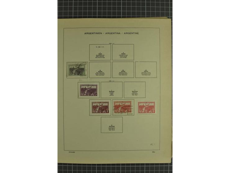 1858/1960 (ca.), kleine Sammlung inklusive Staaten, dabei 29 Werte Corrientes