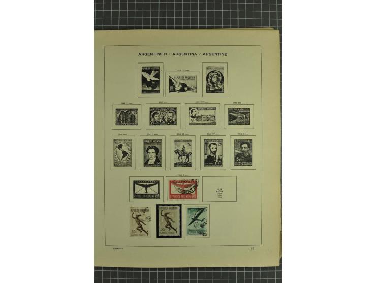 1858/1960 (ca.), kleine Sammlung inklusive Staaten, dabei 29 Werte Corrientes