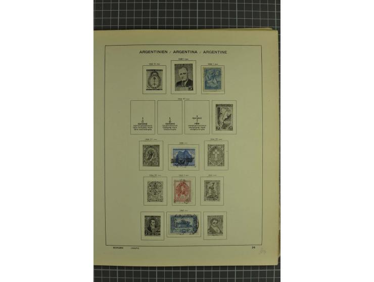 1858/1960 (ca.), kleine Sammlung inklusive Staaten, dabei 29 Werte Corrientes