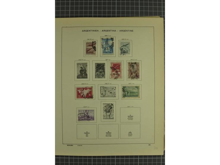 1858/1960 (ca.), kleine Sammlung inklusive Staaten, dabei 29 Werte Corrientes