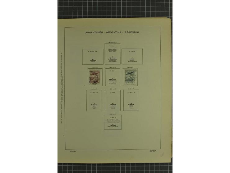 1858/1960 (ca.), kleine Sammlung inklusive Staaten, dabei 29 Werte Corrientes