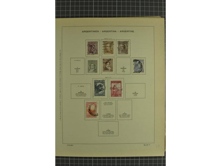 1858/1960 (ca.), kleine Sammlung inklusive Staaten, dabei 29 Werte Corrientes