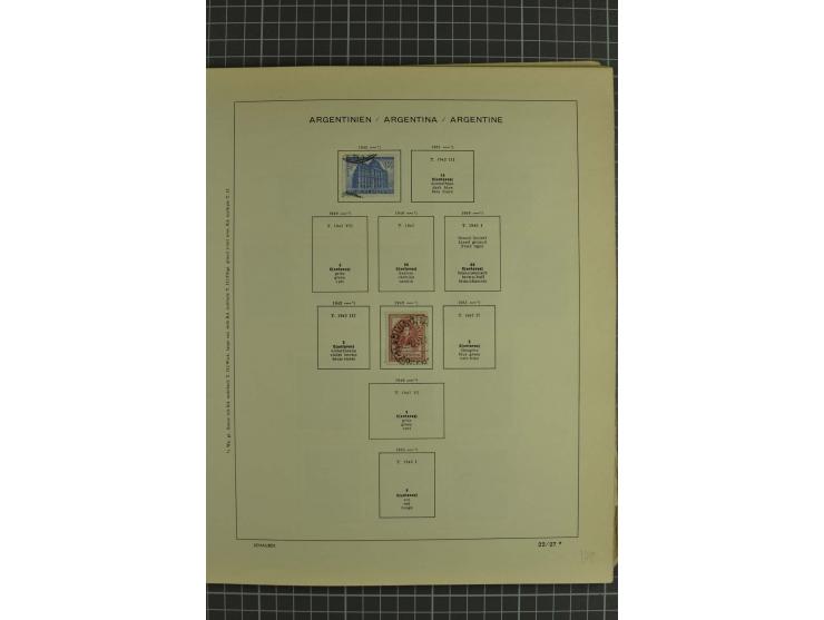 1858/1960 (ca.), kleine Sammlung inklusive Staaten, dabei 29 Werte Corrientes