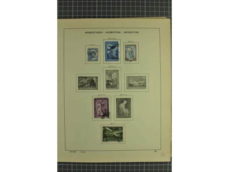 1858/1960 (ca.), kleine Sammlung inklusive Staaten, dabei 29 Werte Corrientes
