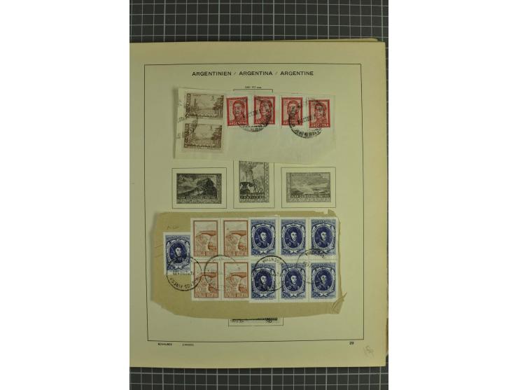 1858/1960 (ca.), kleine Sammlung inklusive Staaten, dabei 29 Werte Corrientes