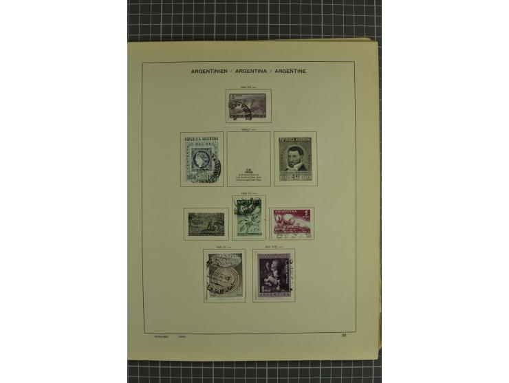 1858/1960 (ca.), kleine Sammlung inklusive Staaten, dabei 29 Werte Corrientes