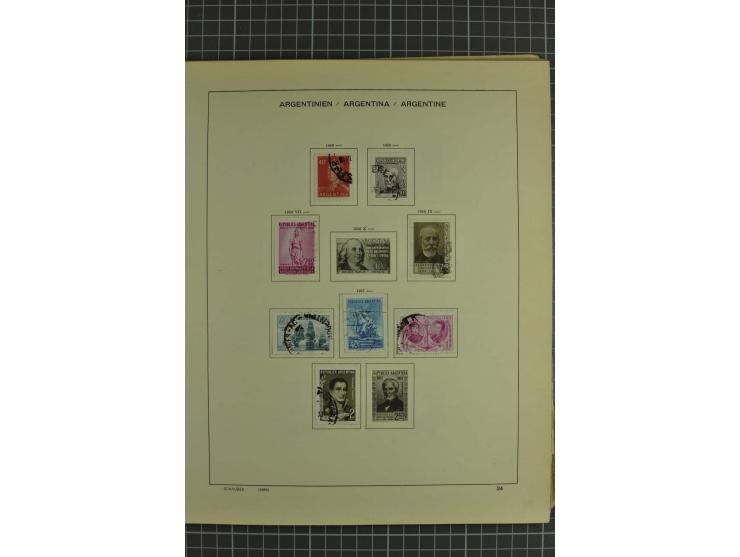1858/1960 (ca.), kleine Sammlung inklusive Staaten, dabei 29 Werte Corrientes