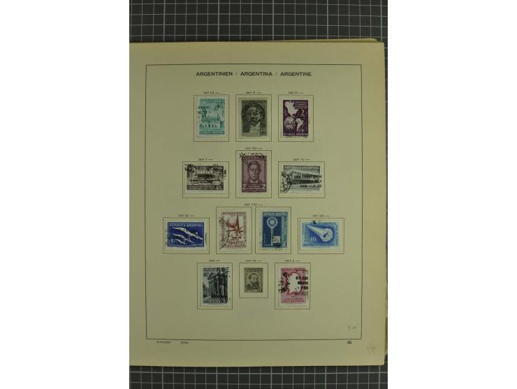 1858/1960 (ca.), kleine Sammlung inklusive Staaten, dabei 29 Werte Corrientes