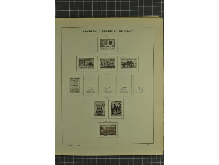 1858/1960 (ca.), kleine Sammlung inklusive Staaten, dabei 29 Werte Corrientes