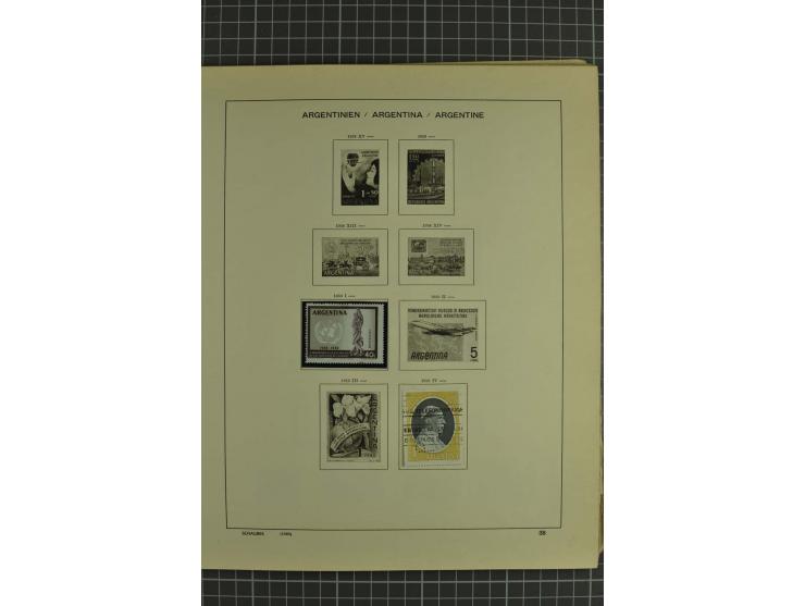 1858/1960 (ca.), kleine Sammlung inklusive Staaten, dabei 29 Werte Corrientes
