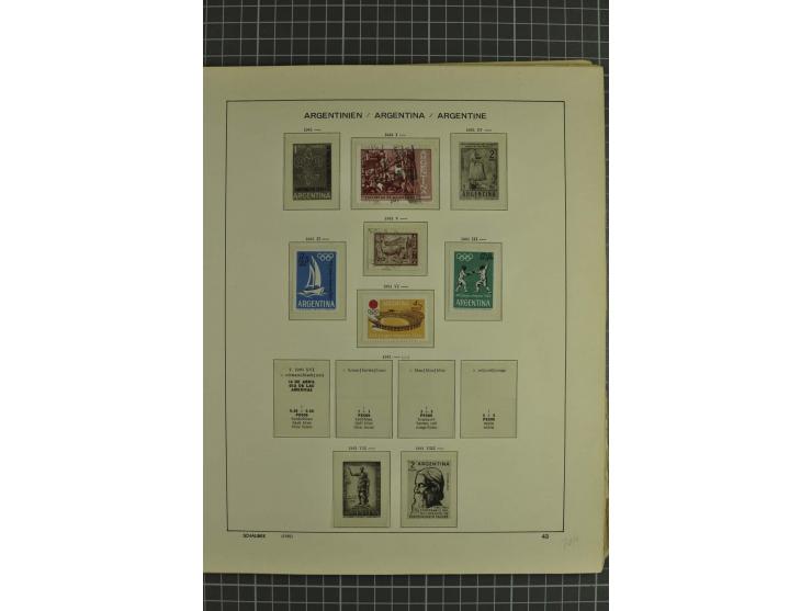 1858/1960 (ca.), kleine Sammlung inklusive Staaten, dabei 29 Werte Corrientes