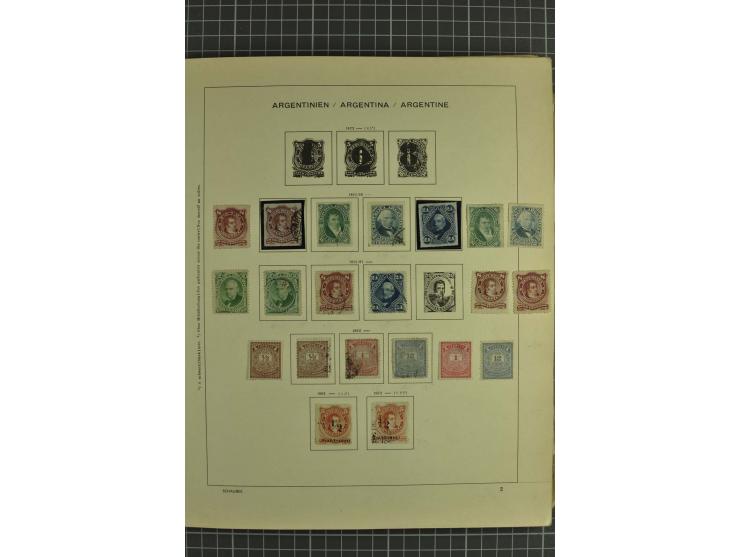 1858/1960 (ca.), kleine Sammlung inklusive Staaten, dabei 29 Werte Corrientes