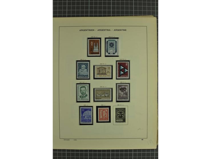 1858/1960 (ca.), kleine Sammlung inklusive Staaten, dabei 29 Werte Corrientes