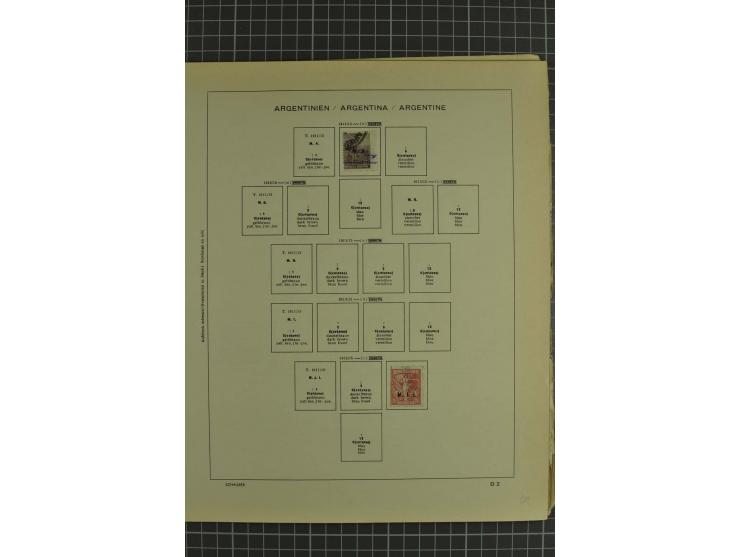 1858/1960 (ca.), kleine Sammlung inklusive Staaten, dabei 29 Werte Corrientes
