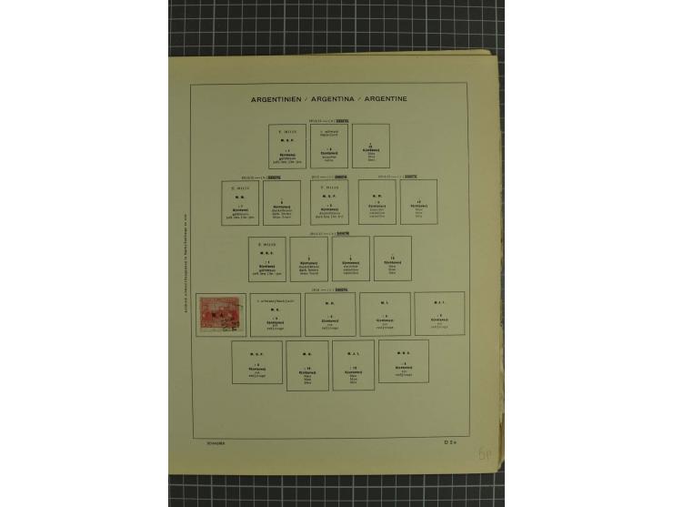 1858/1960 (ca.), kleine Sammlung inklusive Staaten, dabei 29 Werte Corrientes