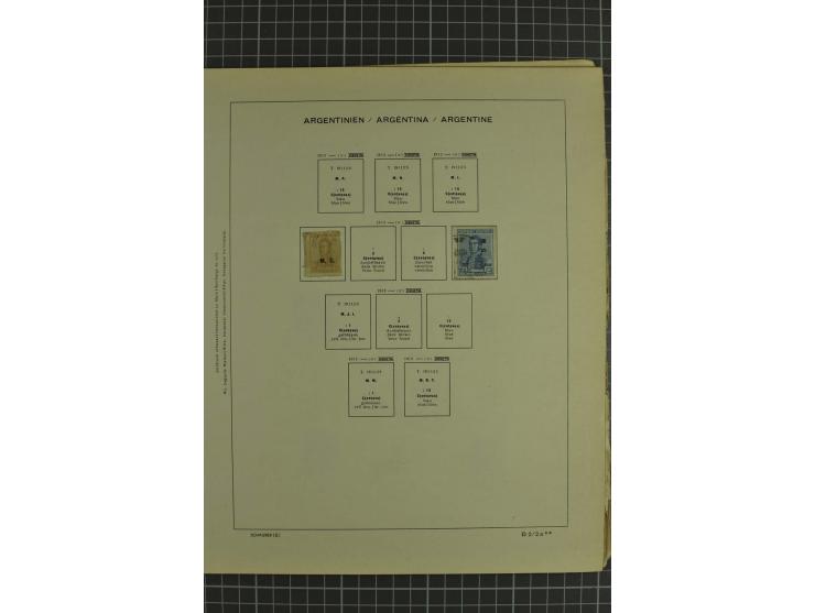 1858/1960 (ca.), kleine Sammlung inklusive Staaten, dabei 29 Werte Corrientes